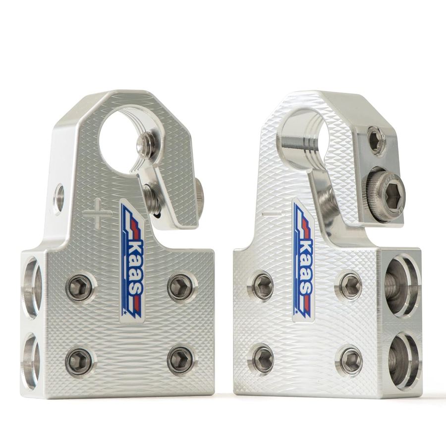 Terminal Clamps — Metallic Silver