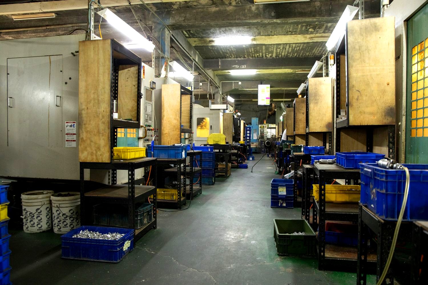 Our CNC shop floor in Taiwan